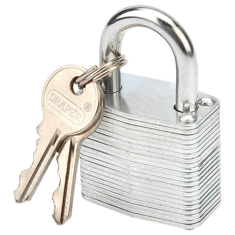 Draper 30mm Laminated Steel Padlock