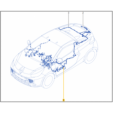 Genuine Renault Wind LH Front Door Wiring Loom 241247775R