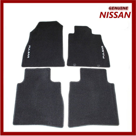 Genuine Nissan Pulsar 2014 Velour Carpet Car Mats. Front & Rear KE7553Z021 