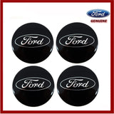 Genuine Ford Transit C-Max EcoSport etc Gloss Black Alloy Wheel Centre Caps x4