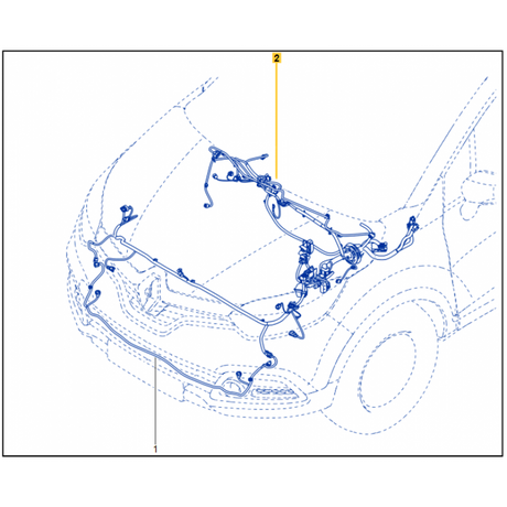 Genuine Renault Captur Electronic Front Wiring Loom 403885950R New