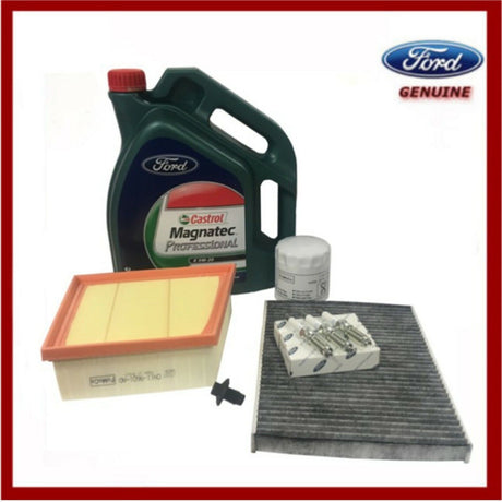 Genuine Ford Fiesta Ecoboost 1.0L 2017> Service Kit Oil, Air, Plugs & Pollen Kit