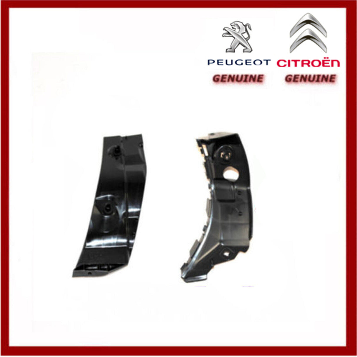 Genuine Peugeot 107 & Citroen C1 LH & RH Front Bumper Plastic Brackets