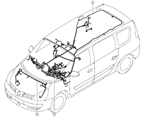 Genuine Renault Espace Mk4 Roof Wiring 7701062161 New