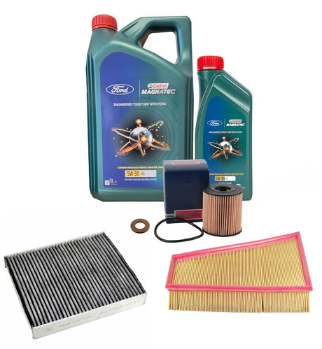 Fits: Ford Mondeo MK4 2.0 TDCi Service Kit Inc Genuine Castrol 5W30 Engine Oil