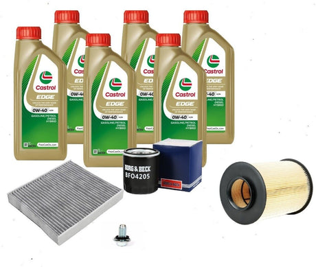 Ford Focus MK3 RS 2.3L Ecoboost Service Kit inc Genuine 0W40 Castrol Engine Oil