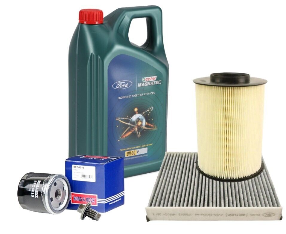 Ford Kuga 1.5 Ecoboost 2013-2020 Service Kit inc Genuine Castrol 5w30 Oil