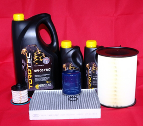 Genuine Ford ST 2.0 TDCi Service Kit Oil Air Cabin Diesel Filter & 7L 0w30 Oil