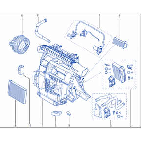 Genuine Renault Clio Mk3 Heater Control Box 7701209879