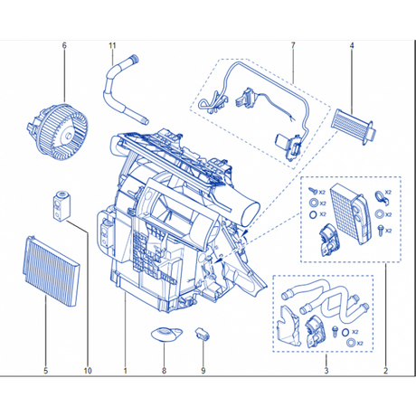 Genuine Renault Clio Mk3 Heater Control Box 7701209879