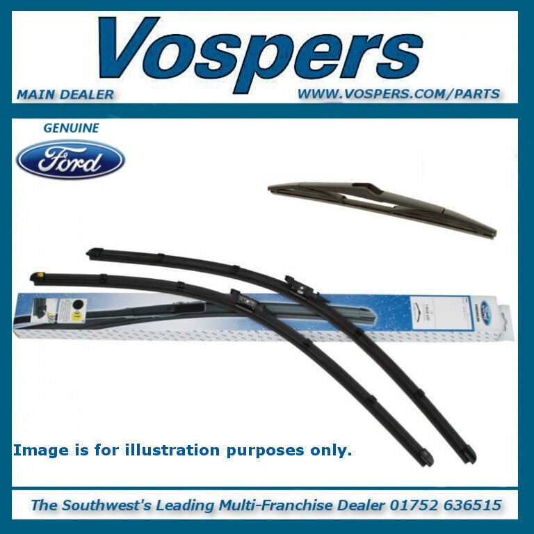 Genuine Ford Focus Hatch 2011 - 2015 Front & Rear Wiper Blades