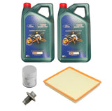 BRAND NEW QUALITY FORD TRANSIT CUSTOM 2017 2.0L ECOBLUE SERVICE KIT CASTROL OIL