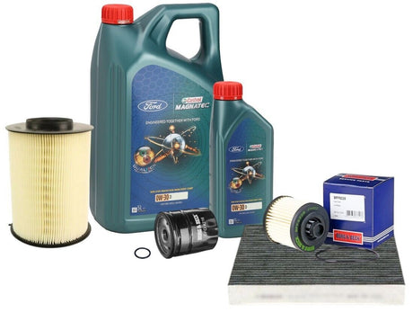 Ford Mondeo 2.0 TDCI Full Service Kit inc Genuine Castol 0w30 Engine Oil