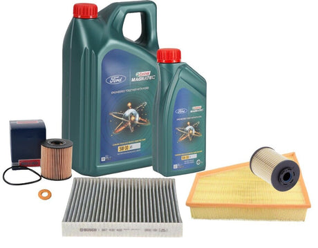 Ford Mondeo MK4 2L DURATORQ Service Kit Inc Genuine Castrol 5w30 Engine Oil