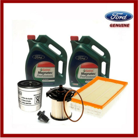 Genuine Ford Transit MK8 2014> 2.2 Service Kit Inc Oil/Filters, Castrol Magnatec