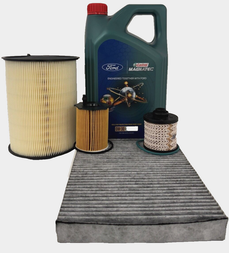 Genuine Ford C-Max 2015-2018 1.5 TDCi Service Kit inc Castrol Oil