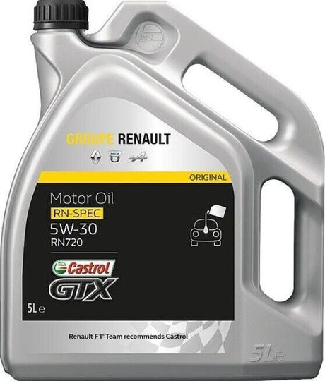 Genuine Renault Castrol 5w30 RN720 Engine Oil 5 Litres 7711943687