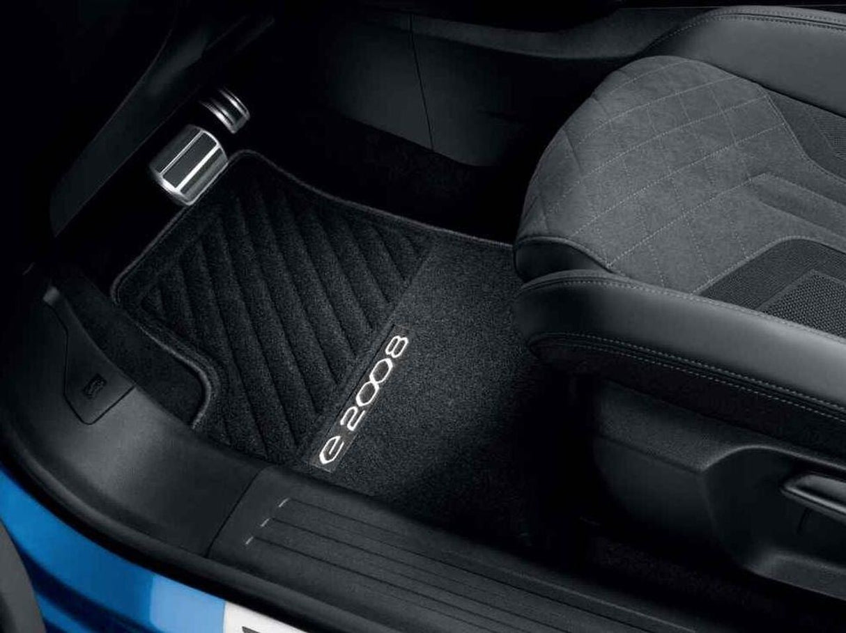 Genuine Peugeot 2008 EV Set Of Front & Rear Economic Carpet Floor Mats