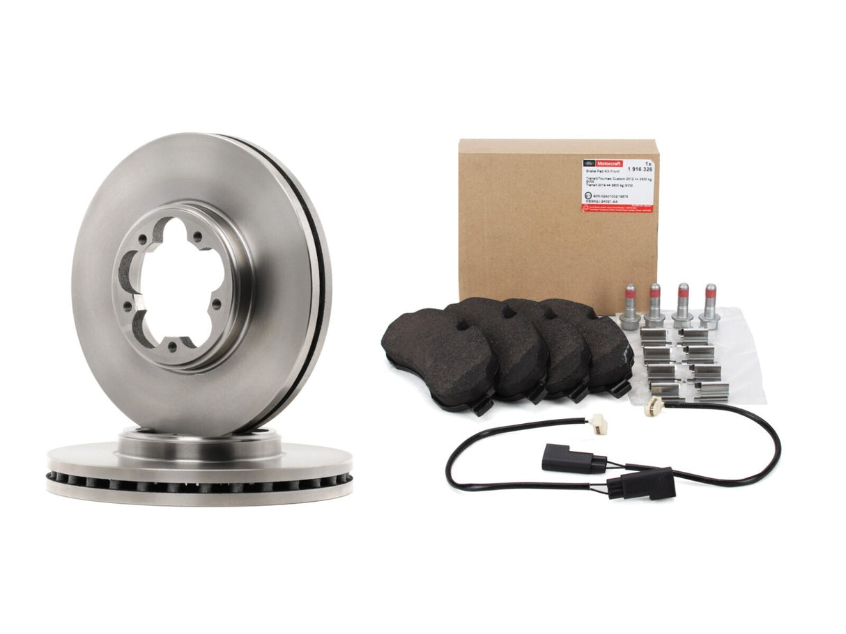 Genuine Ford Transit Custom 2012 Onwards Front Brake Discs & Pads