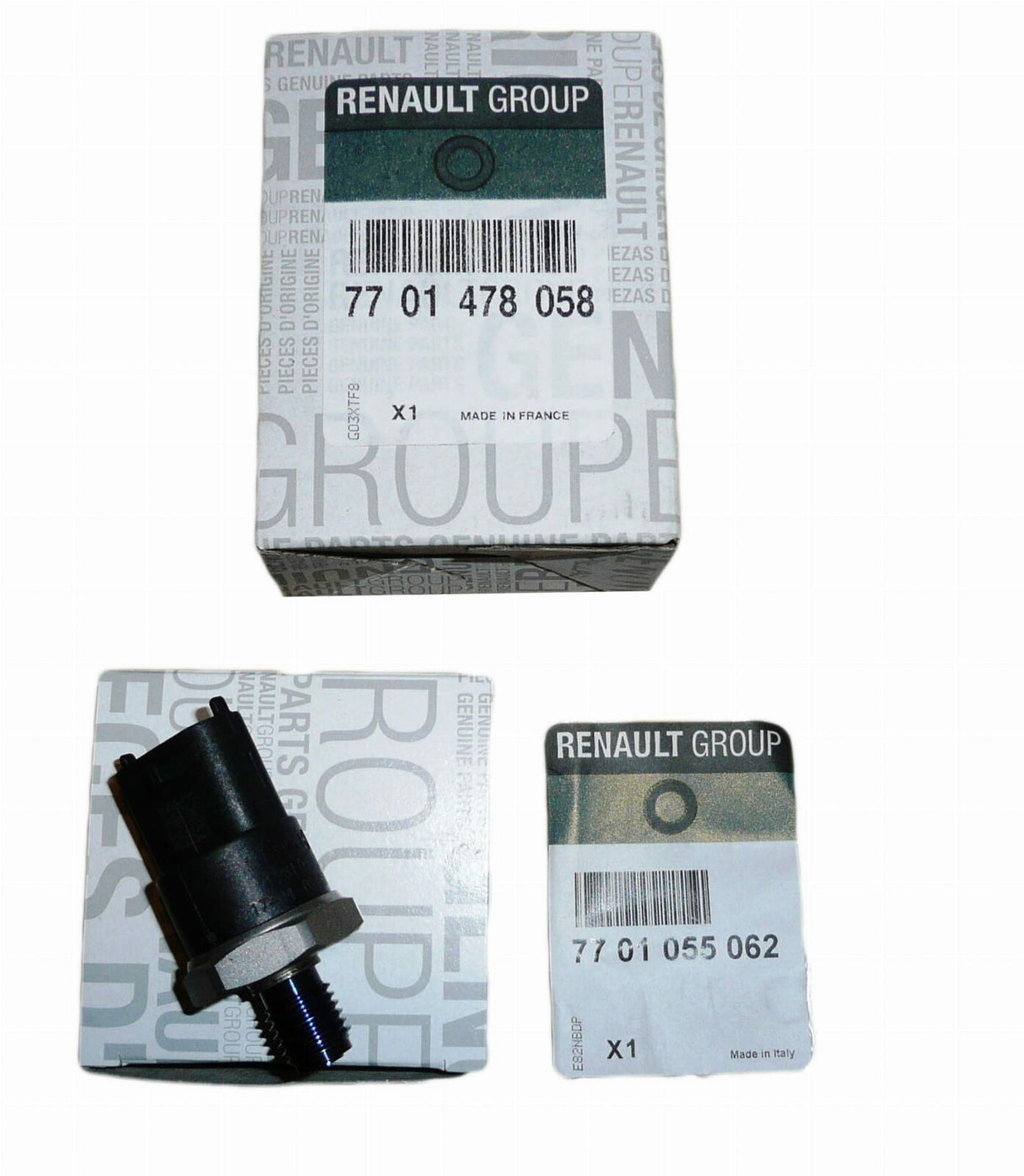 Genuine Renault Models Fuel Pressure Sensor 7701478058 New