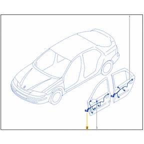 Genuine Renault Laguna Mk2 Drivers Door Wiring Loom 8200079214 New
