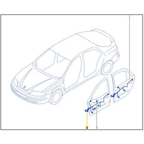 Genuine Renault Laguna Mk2 Drivers Door Wiring Loom 8200079214 New