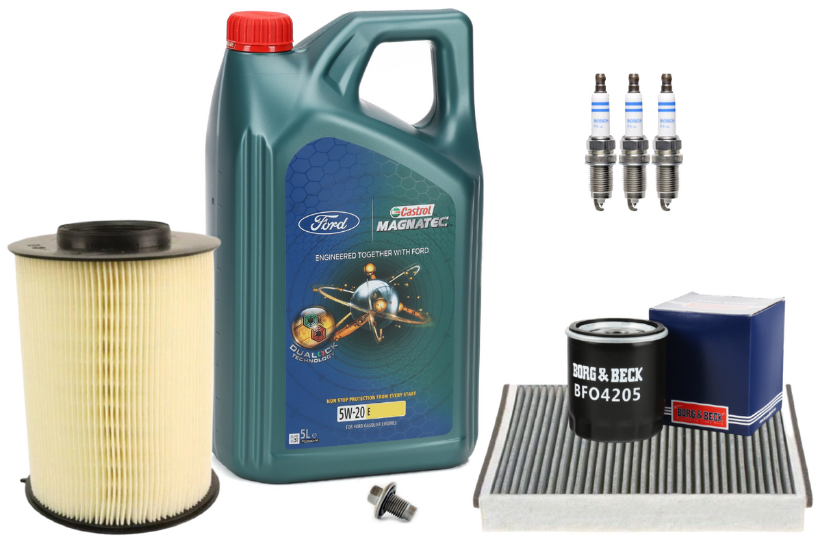 Ford Focus MK3 1.0L EcoBoost Full Service Kit inc Castrol Oil 2342420