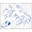 Genuine Renault Megane Mk3 RH Rear Inner Quarter Panel 766322940R