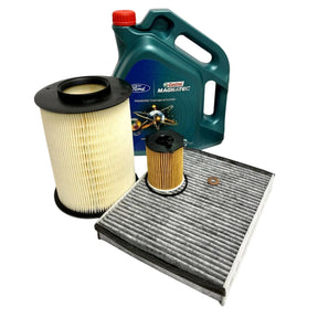 Genuine Ford Focus Mk3 1.6 TDCi Service Kit Oil Air Cabin Filter & 0W30 Oil.