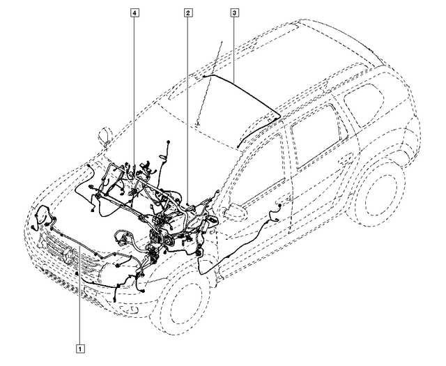 Genuine Dacia Duster Mk1 Wiring Harness 240186681R New