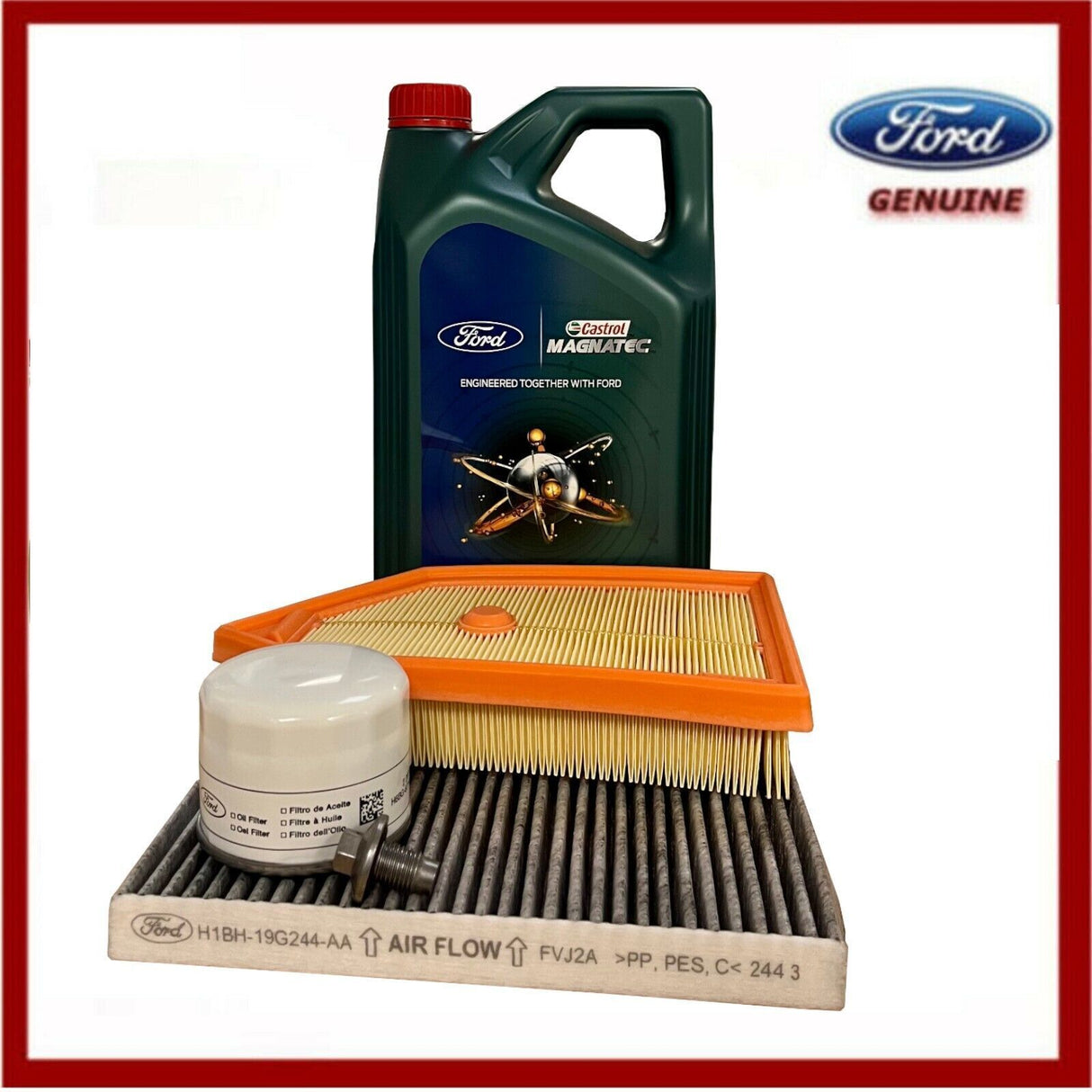 Genuine Ford Fiesta MK9 & Puma 2019-On Oil Service Kit - 89012449