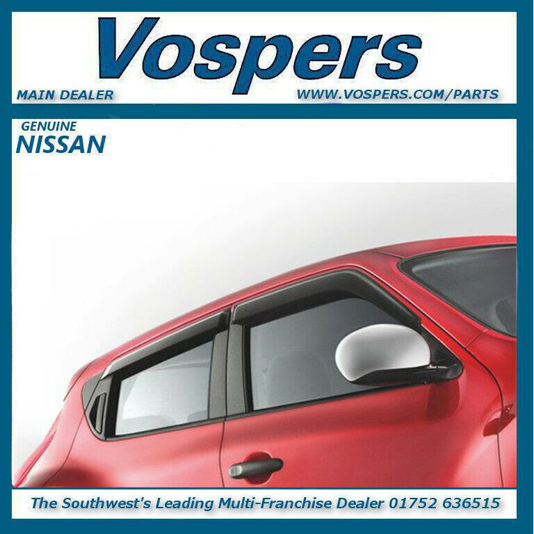 Genuine Nissan Juke Front & Rear Window Air / Wind Deflectors H08001KA00