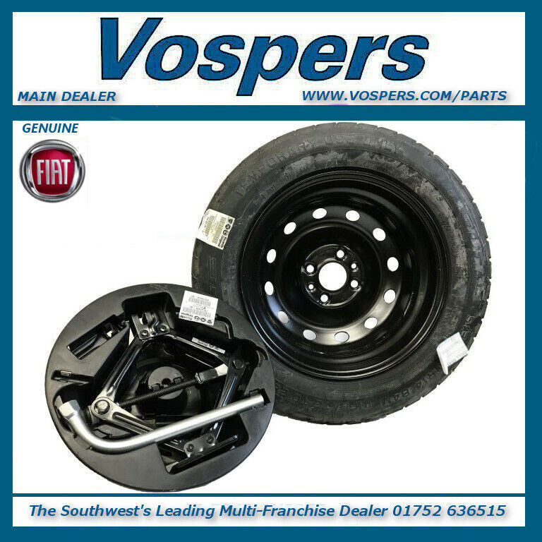 Genuine Fiat 500 2015 - 2019 Space Saver-Spare Wheel Complete Kit. Brand New!
