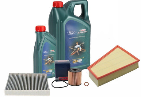 Ford Galaxy & S-Max 2.0 TDCi Service Kit Inc 5W30 Genuine Castrol Engine Oil