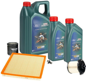 Ford Transit Custom 2.2 TDCI Service Kit Inc Genuine Castrol 5w30 Engine Oil