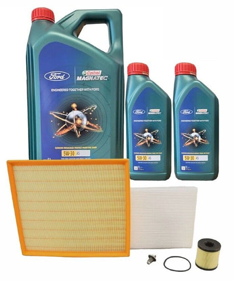 Genuine Ford Transit TDCi MK7 2011-2014 Service Kit Inc 5w30 Castrol Oil