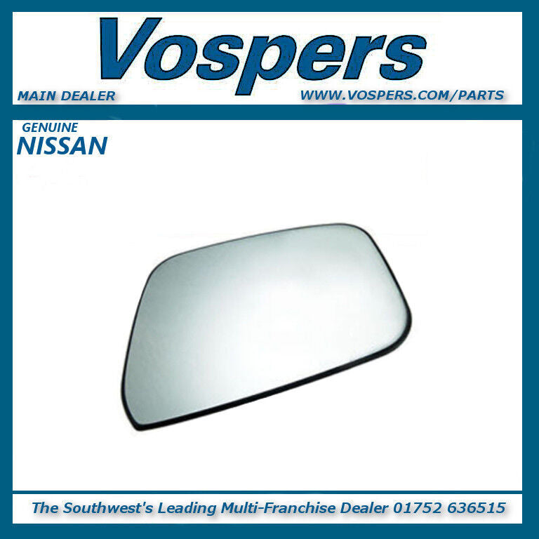 Genuine Nissan Navara 05-12 O/S Drivers Side Wing Mirror Glass 963654X00A