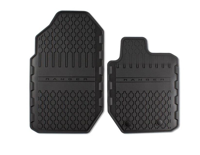 Genuine Ford Ranger 2021 - on Front & Rear Rubber Floor Mats with Ranger Logo