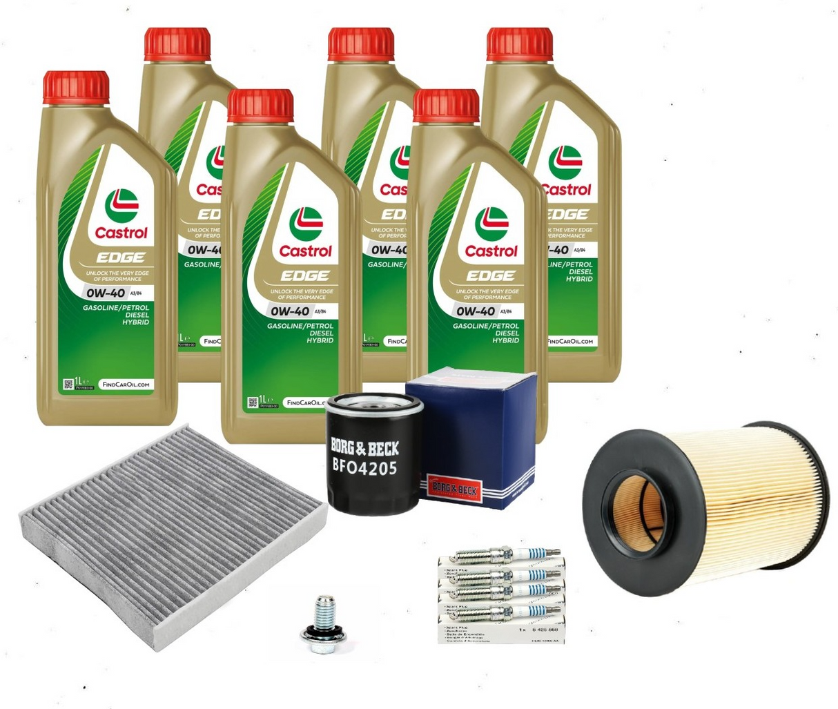 Ford Focus MK3 RS 2.3L Ecoboost Service Kit inc Genuine 0W40 Castrol Engine Oil