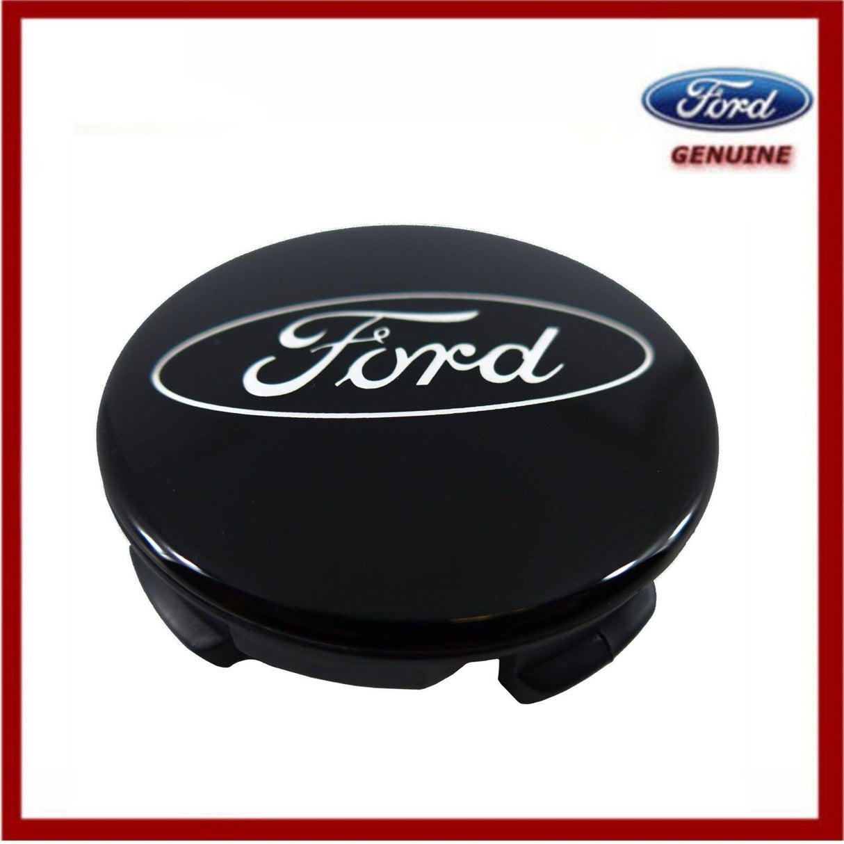 Genuine Ford Transit C-Max EcoSport etc Gloss Black Alloy Wheel Centre Caps x4