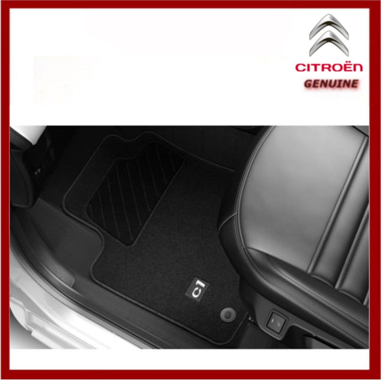 Genuine Citroen C1 Premium Tailored Carpet Floor Mats, Front & Rear 2014-Onwards