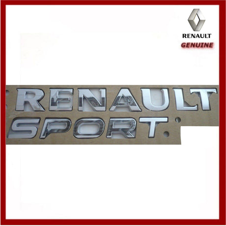 Genuine Renault Sport Rear Badge. Clio 172 182 197, Megane 225 & Twingo. New!