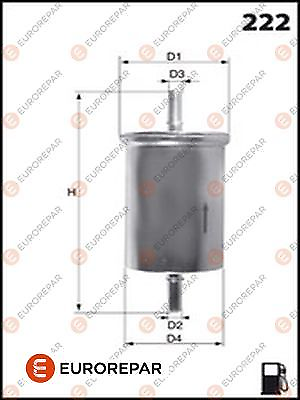 Volvo S70 S60 C70 850 S90 V70 S40 S80 XC70 V40 & V90 Eurorepar Fuel Filter