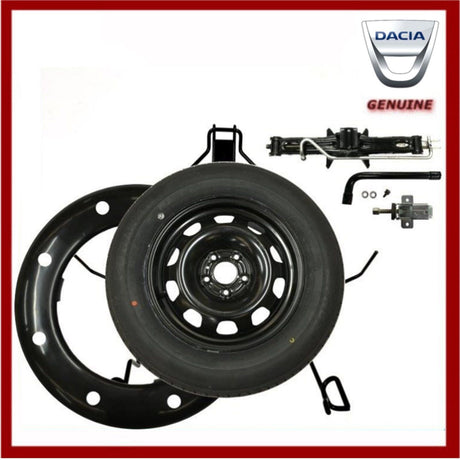 Genuine Dacia Duster 2010-Onwards Full Size Steel Spare Wheel Kit & Tyre 16"