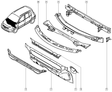 Genuine Renault Megane Mk2 & Scenic Mk2 Front Bumper Reinforcer 7782041830 New