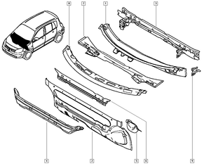 Genuine Renault Megane Mk2 & Scenic Mk2 Front Bumper Reinforcer 7782041830 New