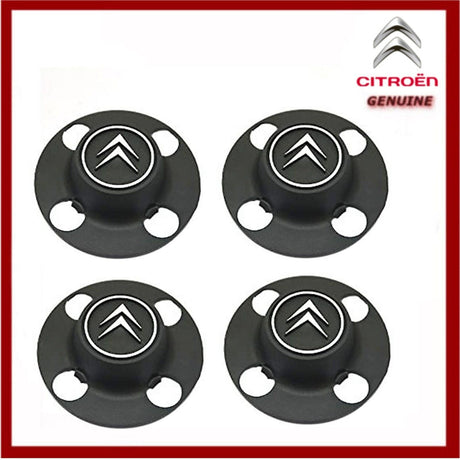 Genuine Citroen Berlingo Set of 4 Wheel Trims / Centre Caps Fits 14" Wheels 