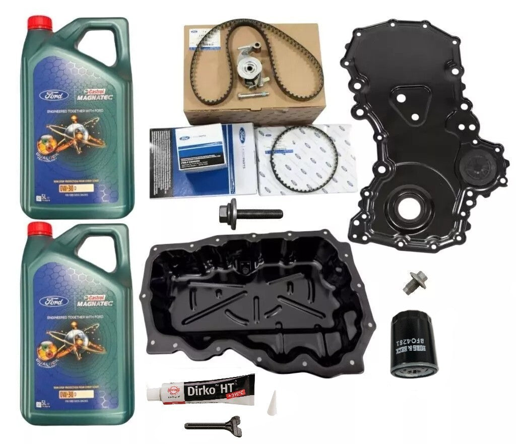 Genuine Ford Transit MK8 & Custom 2L FWD 2016- Wet Belt Kit & 10L Castrol Oil