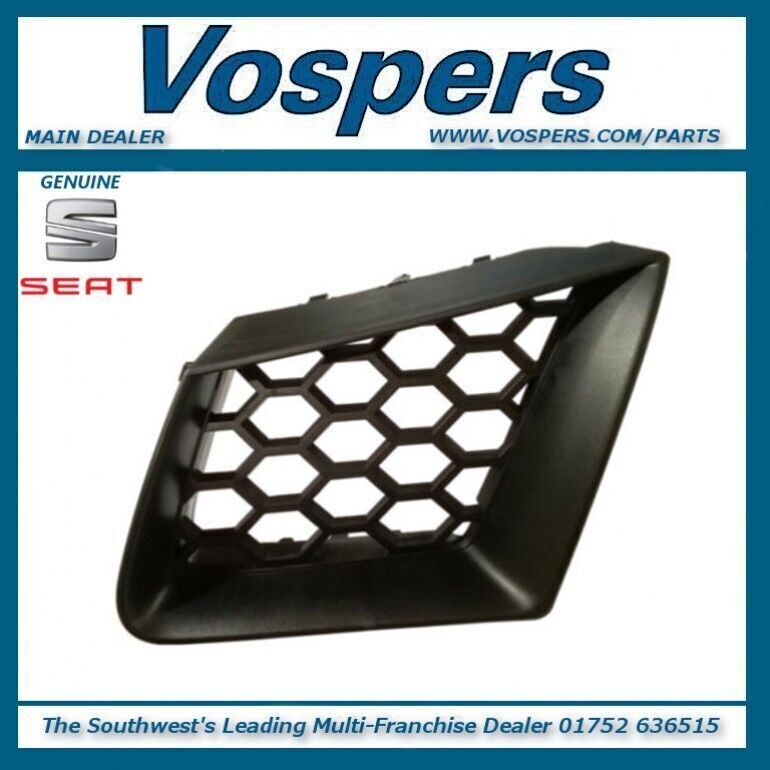 Genuine Seat Ibiza / Cordoba / Vario Front L/H N/S Bumper Grille 6L0853677A01C