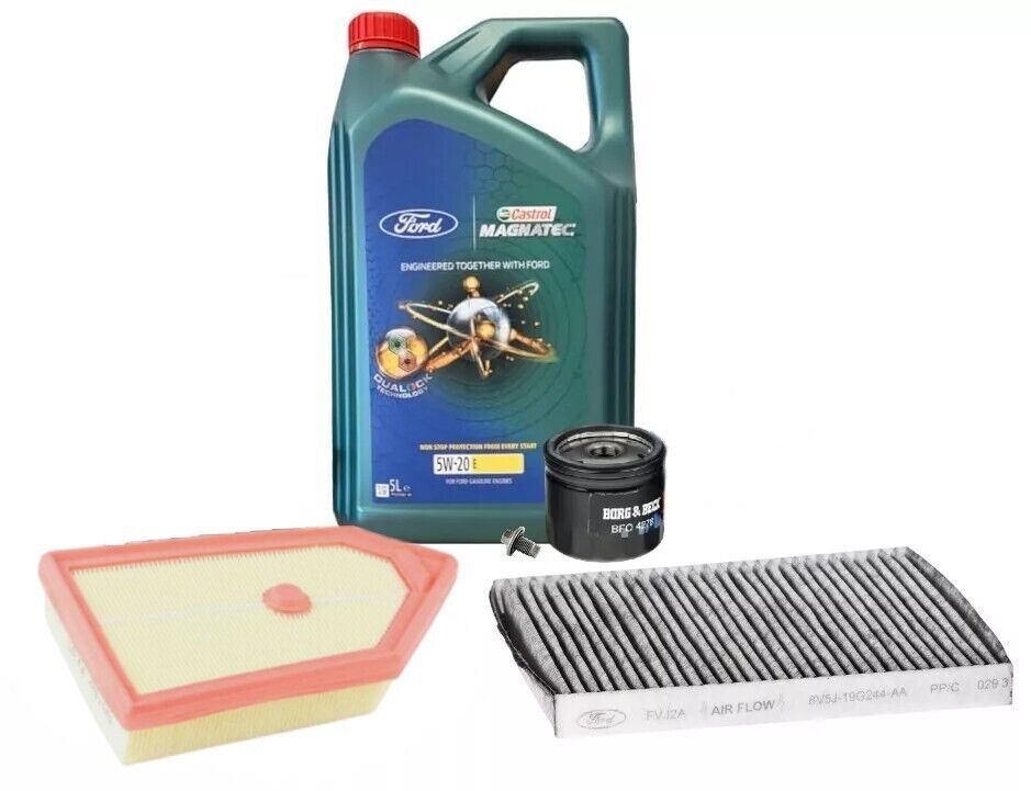 Ford Fiesta MK9 & Puma 2019-On Service Kit inc 5w20 Castrol Engine Oil